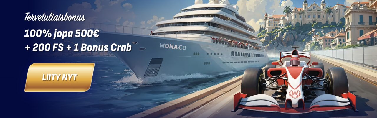 Wonaco Casino tervetuliaisbonus