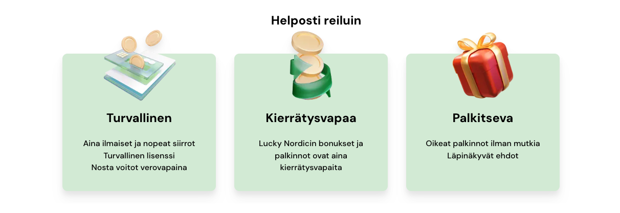 kuvakaappaus lucky nordic kasinon eduista