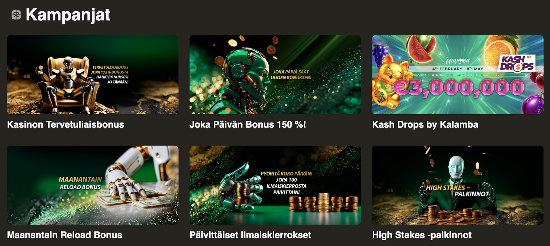 rx casino kampanjat nettikasinolla